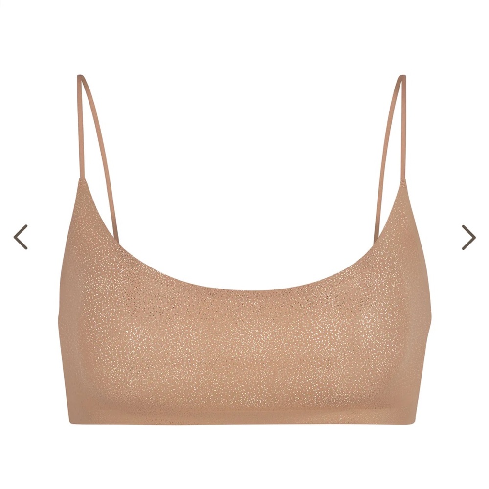 SKIMS NAKED SHINE SCOOP BRALETTE Size Medium | SIENNA